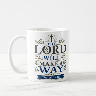 The Lord Will Make A Way Inspirational Christian Coffee Mug