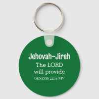 The Lord Will Provide Bible Verse Dark Green
