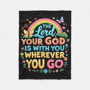 The Lord Your God Christian Vbs 2025 True North Ro Fleece Blanket