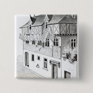 The Lords and Barons "make windows of blazons" 2 Inch Square Button