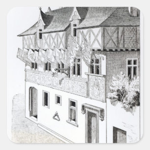 The Lords and Barons "make windows of blazons" Square Sticker