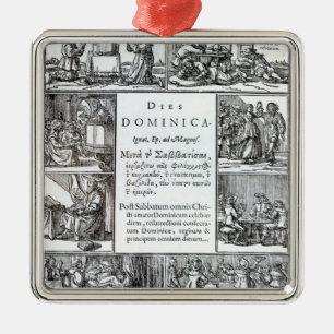 The Lord's Day, 1639 Metal Ornament
