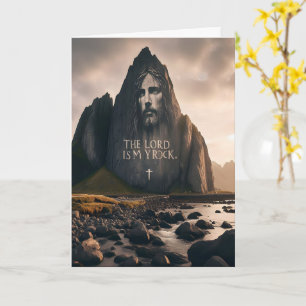 The Lords Face on Rocky Mountain Card