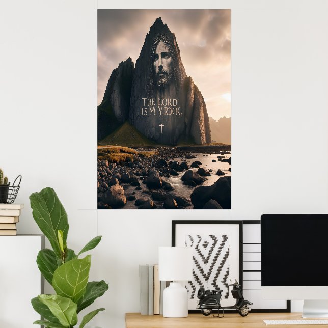 The Lords Face on Rocky Mountain Poster (Home Office)