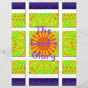 The Lord's Glory: Beautiful amazing colourful art Letterhead