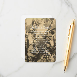 The Lords Prayer Enclosure Card