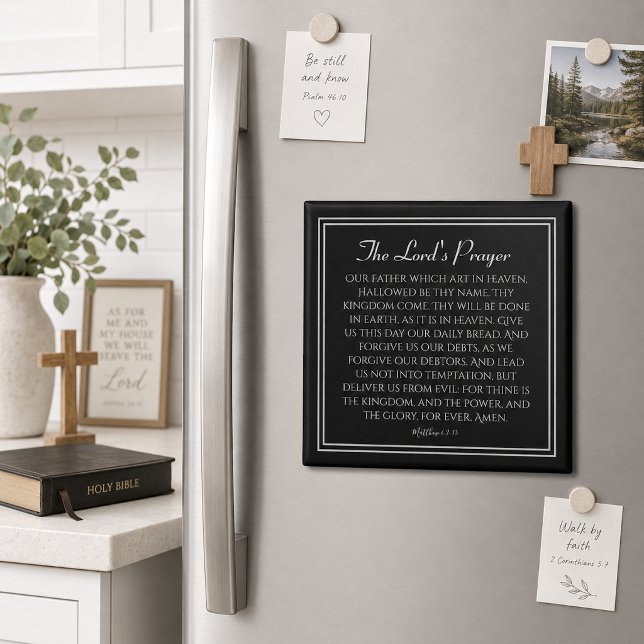 The Lord's Prayer Encouragement Magnet (Creator Uploaded)