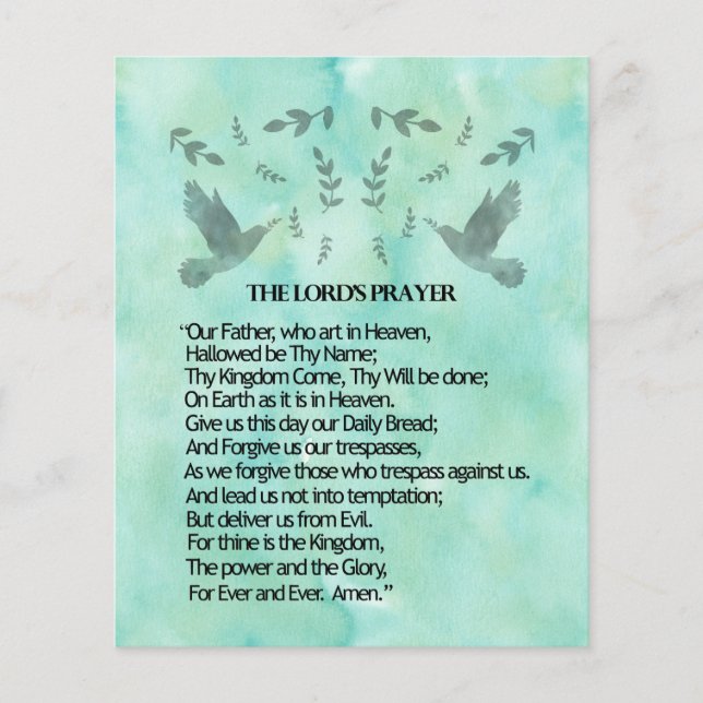 The Lord's Prayer Flyer (Front)