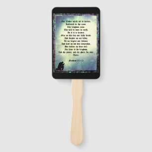 The Lord's Prayer Hand Fan
