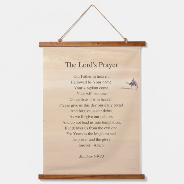 The Lord's Prayer Hanging Tapestry (Front)