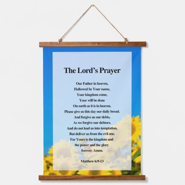 The Lord's Prayer Hanging Tapestry (Front)