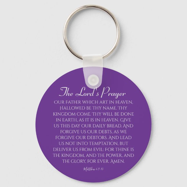 The Lord's Prayer  Keychain (Front)