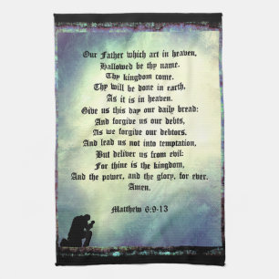 The Lord's Prayer Kitchen Towel