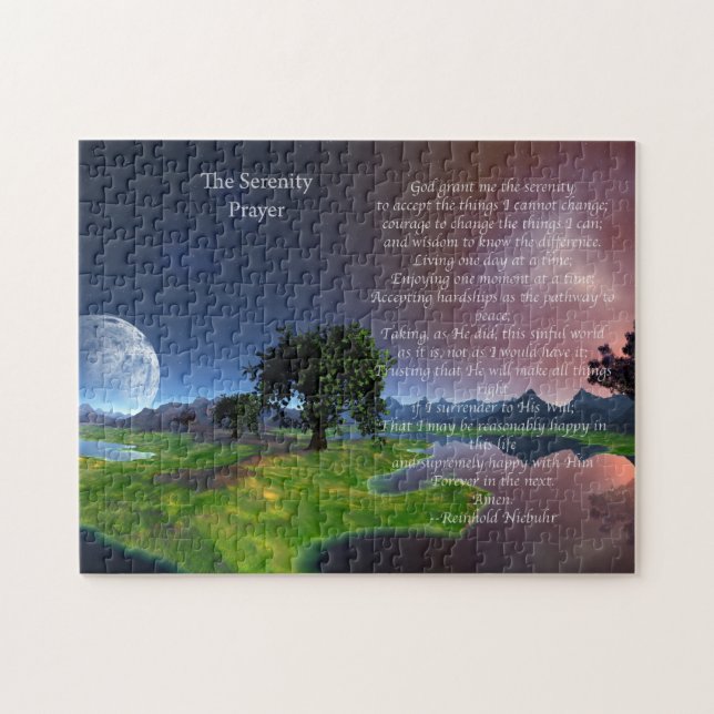 The Lord's Prayer Landscape painting  fun Puzzl Jigsaw Puzzle (Horizontal)