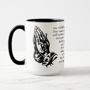 The Lord's Prayer Matt 9:6-13 Two-Tone Coffee Mug