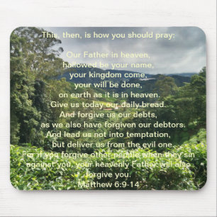 The Lord's Prayer Mousepad