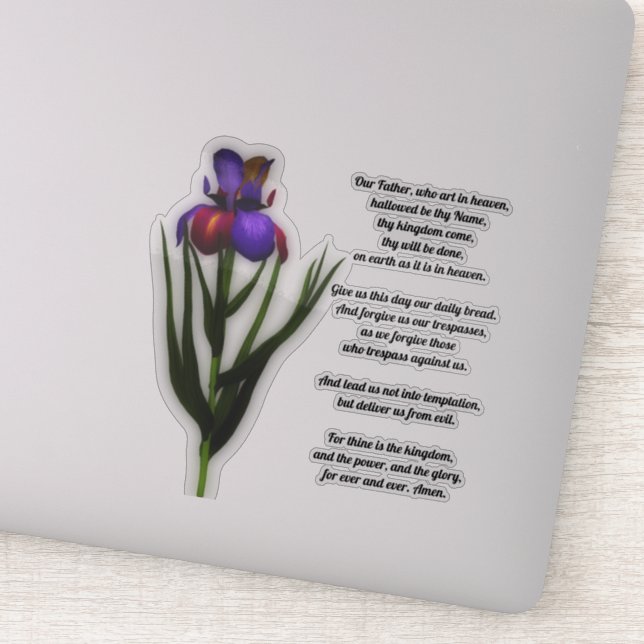 The Lord's Prayer Our Father Iris (Detail)