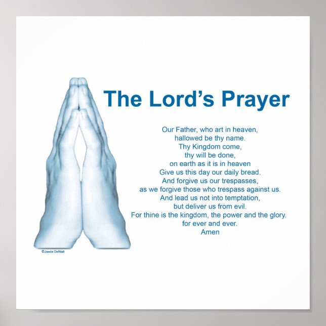 The Lords Prayer Poster (Front)