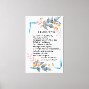 The Lord's Prayer Poster Canvas Print