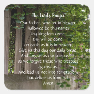 The Lord's Prayer Sticker
