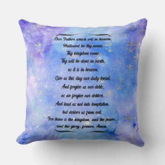 The Lords Prayer Throw Pillow