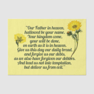 The Lords Prayer  Tissue Paper