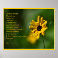 The Lord's Prayer with flower
