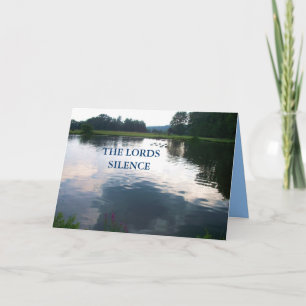 THE LORDS SILENCE card