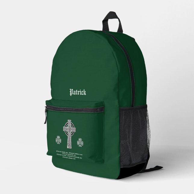 The Lorica of Saint Patrick Prayer (short) Sling B Printed Backpack (Back Corner Right)