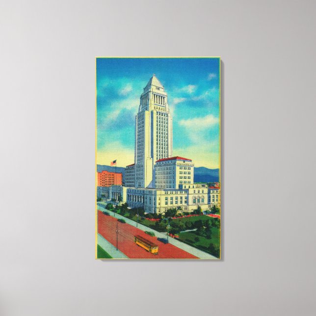 The Los Angeles City Hall Canvas Print (Front)