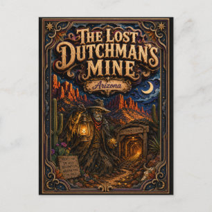 The Lost Dutchman’s Mine Arizona Popcut Legends Postcard