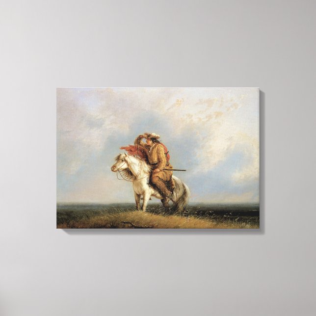 The Lost Greenhorn, Lost on the Prairie by Miller Canvas Print (Front)