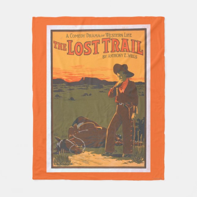 The Lost Trail - Comedy Drama Western Life Fleece Blanket (Front)