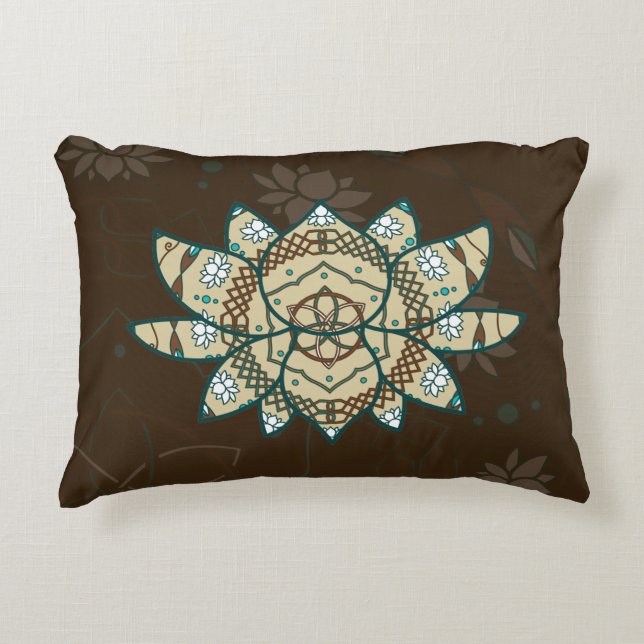 The Lotus Accent Pillow (Front)