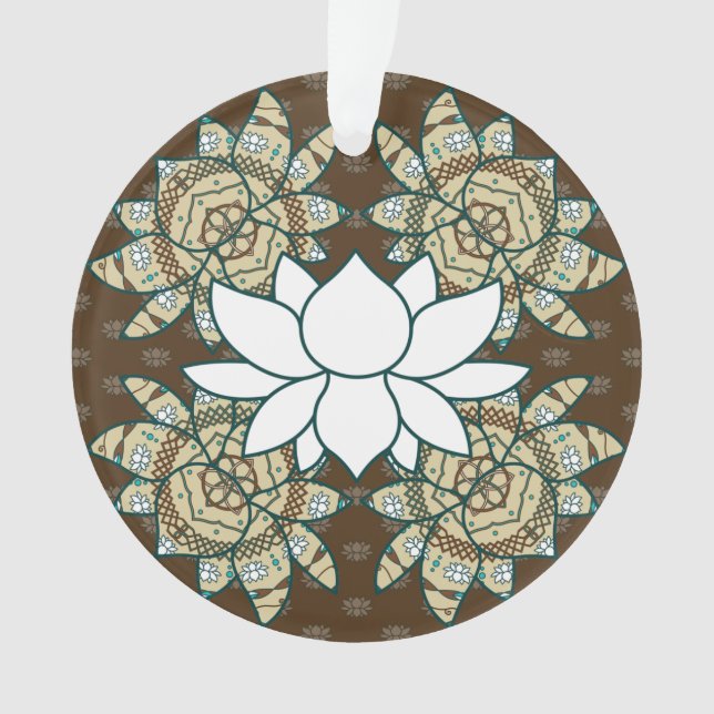 The Lotus Acrylic Ornament (Front)