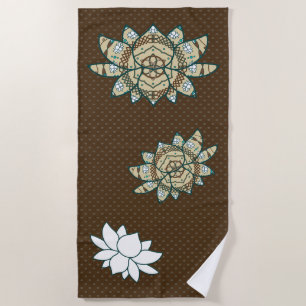 The Lotus Beach Towel