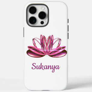 The lotus flower personalized iPhone 16 pro max case