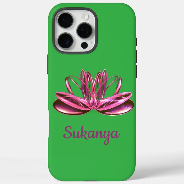 The lotus flower personalized Case-Mate iPhone case (Back)