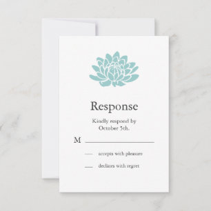 The Lotus Flower RSVP (turquoise)