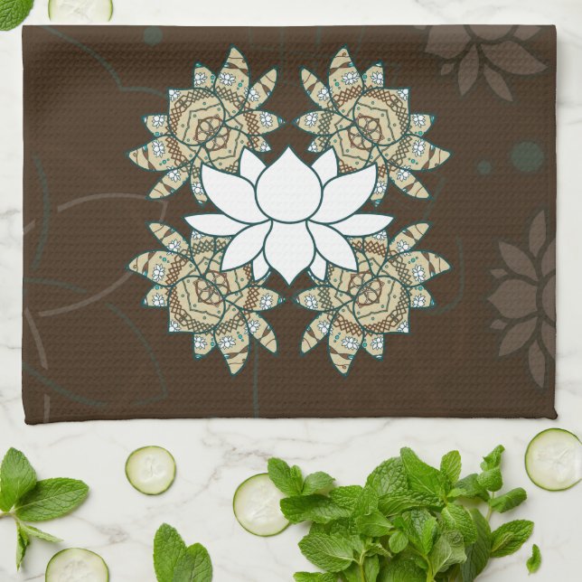 The Lotus Hand Towel (Folded)