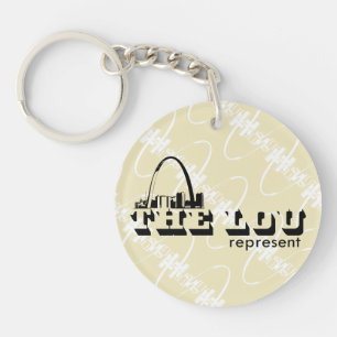 The Lou St. Louis Represent Keychain