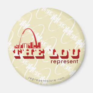 The Lou St. Louis Represent Magnet