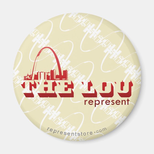 The Lou St. Louis Represent Magnet (Front)