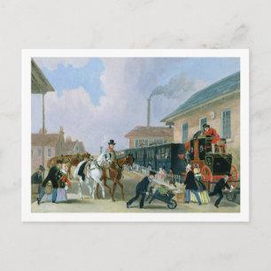 The Louth-London Royal Mail Travelling by Train fr Postcard