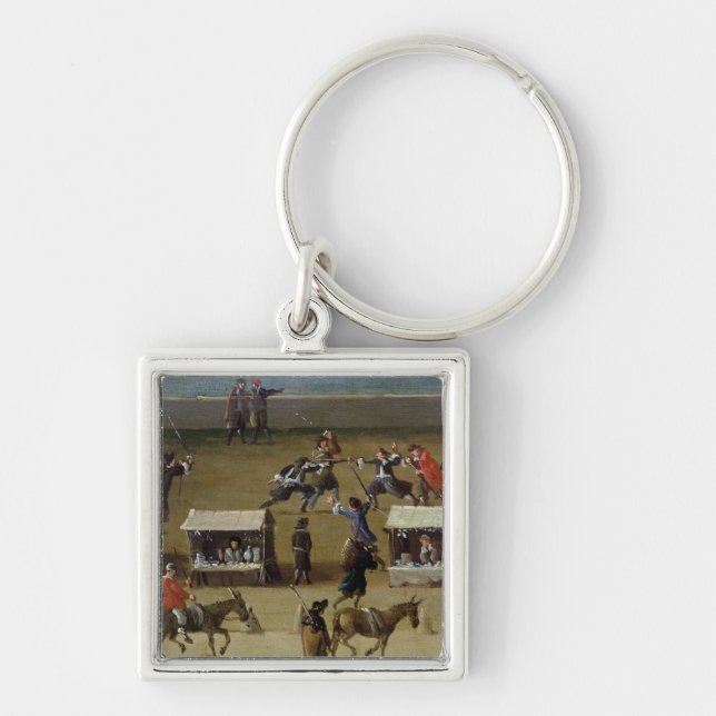 The Louvre and College des Quatre-Nations Keychain (Front)