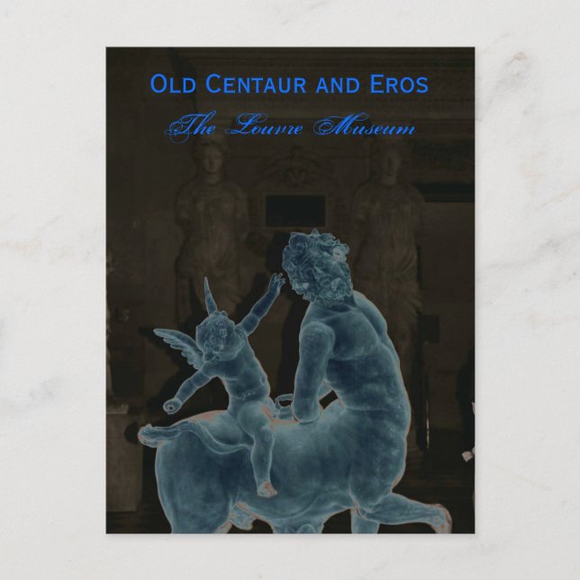 The Louvre Museum Postcard (Front)