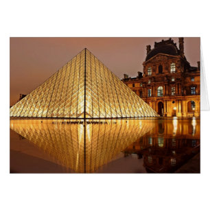 The Louvre Pyramid in the courtyard of the Louvre