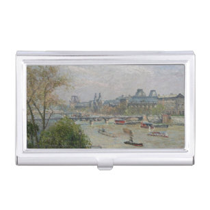 The Louvre, Spring  Camille Pissarro       Business Card Holder