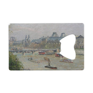 The Louvre, Spring Camille Pissarro Credit Card Bottle Opener