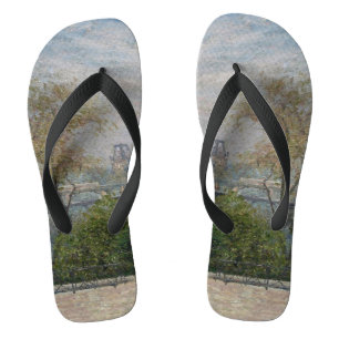 The Louvre, Spring  Camille Pissarro  Flip Flops